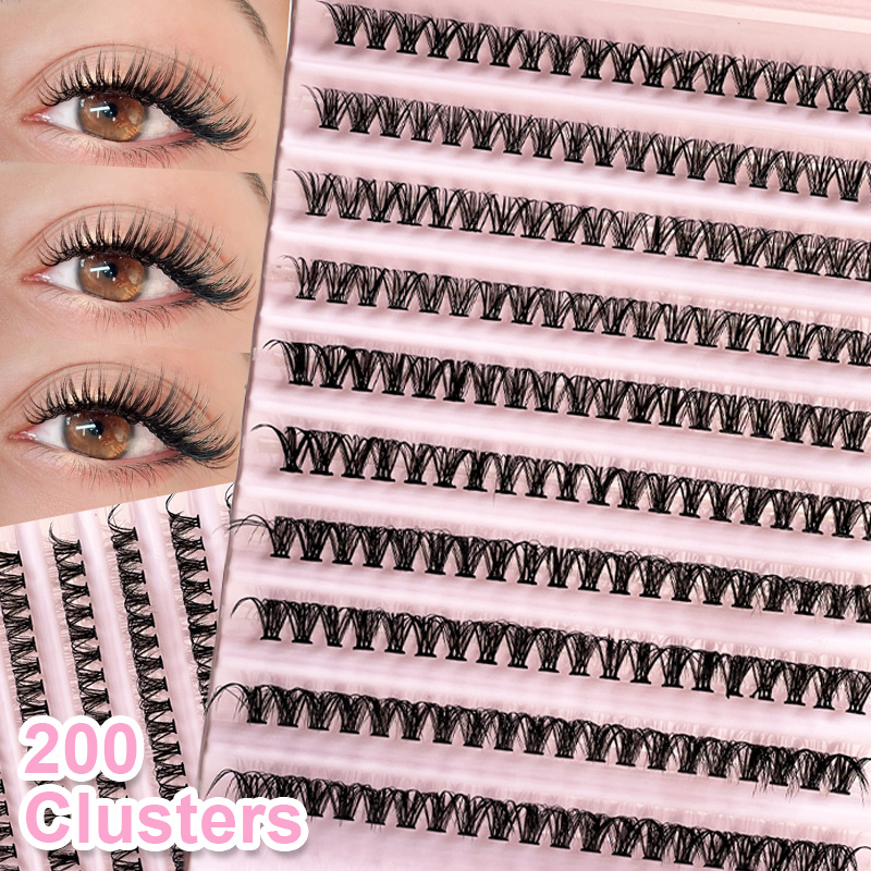 Eyelash Extension Look - Individual Lashes Eyelash tuft 8-16mm 200pcs