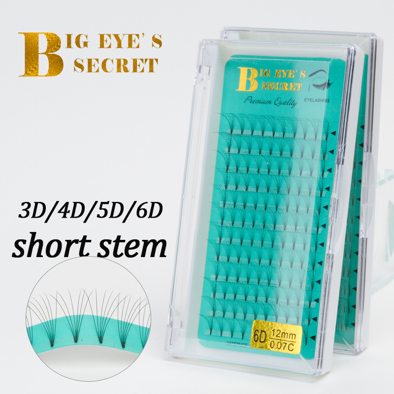 Eyelash Extension Russian Volume - Big eye's secret Short stem Pre