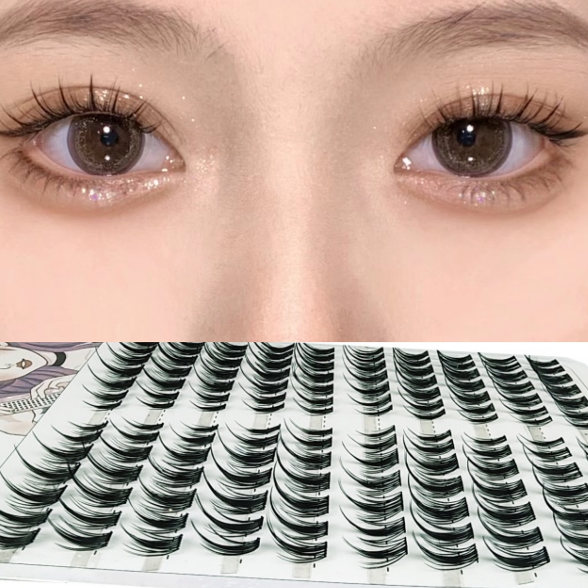 Eyelash Extension Russian - 1 Box/140 Bunches Mink Eyelashes 3D
