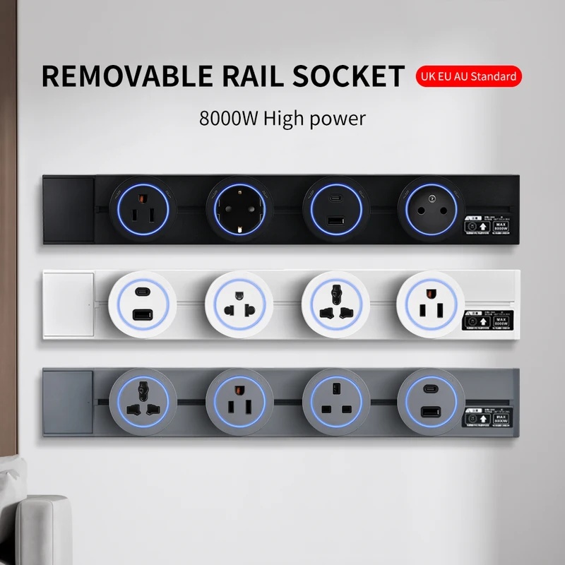 Eyelash Extension Uk - White Black Wall Power Track Socket