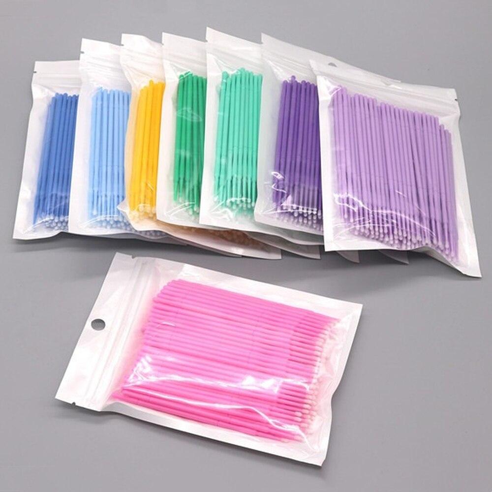 100pcs/lot Micro Brushes Make  - огляд і ціна Eyelash Extension Cleaning
