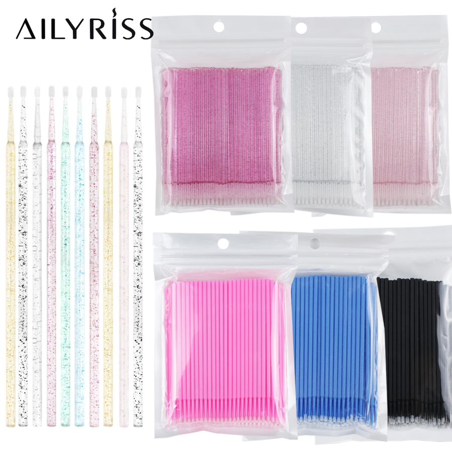 500pcs/lot Disposable Applicat - огляд і ціна Eyelash Extension Cleaning
