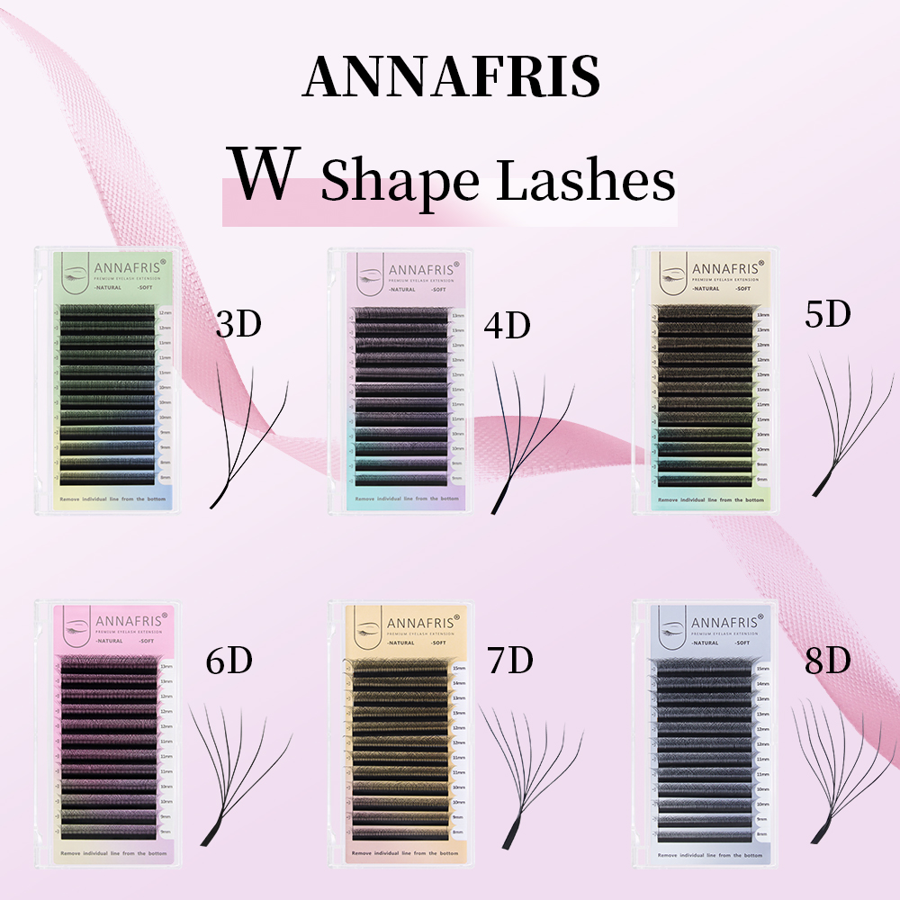 ANNAFRIS Premade Volume Fan YY - огляд і ціна Eyelash Extension For Asian Eyes