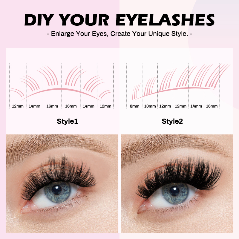 NATUHANA 20D 30D 40D 50D 60D 8 - огляд і ціна Eyelash Extension Russian Volume