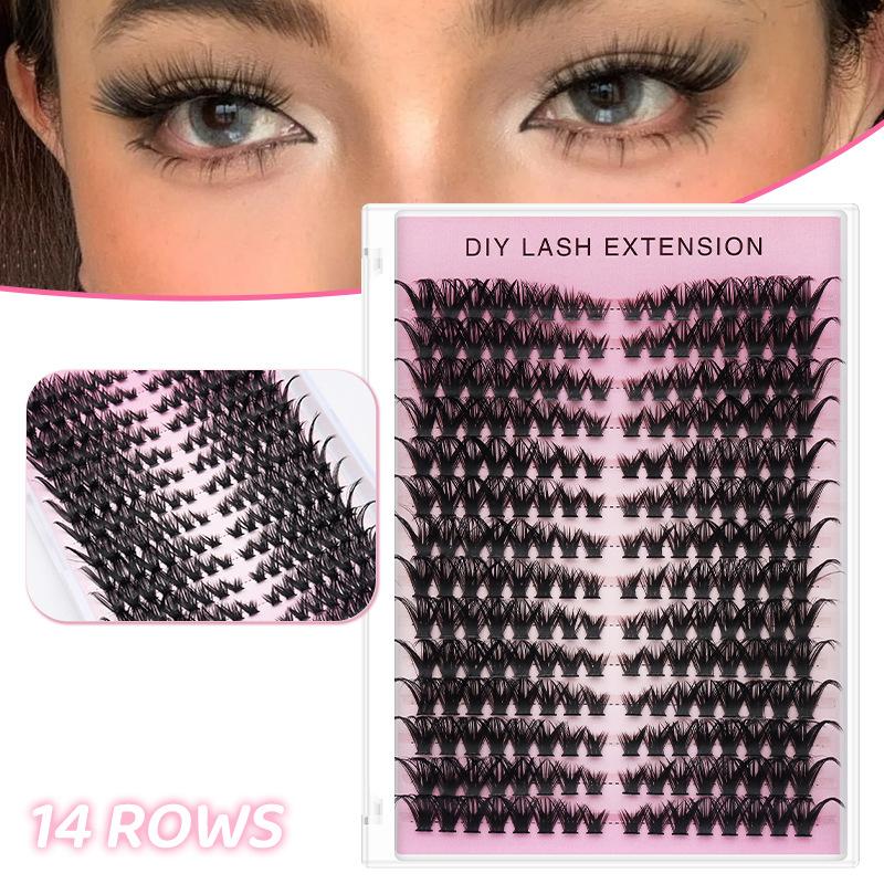 20pcs DIY False Eyelash Extens - огляд і ціна Eyelash Extension Look