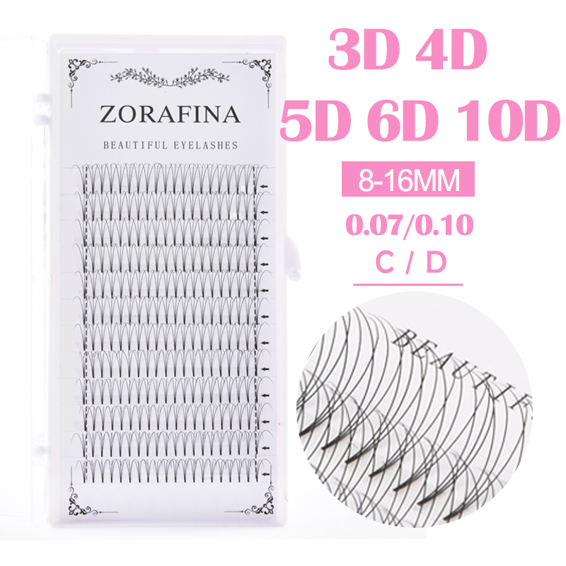 ZORAFINA Lines Premade Volume  - огляд і ціна Eyelash Extension Russian Volume
