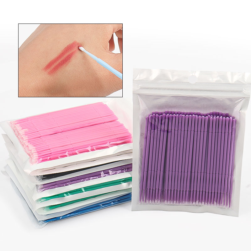 100PCS/Bag Bamboo Eyelash Exte - огляд і ціна Eyelash Extension Cleaning