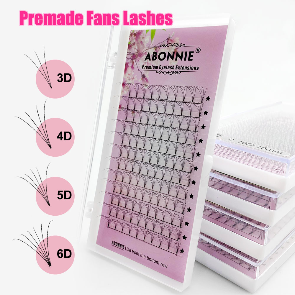 ABONNIE Velvet Short Stem Russ - огляд і ціна Eyelash Extension Russian Volume