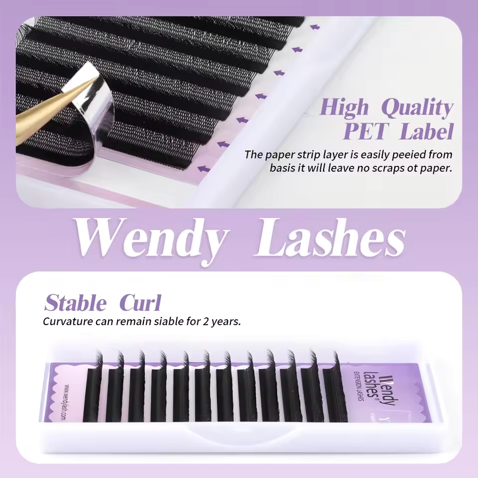 WENDY 2D YY Shape C/D Curl Eya - огляд і ціна Eyelash Extension For Asian Eyes