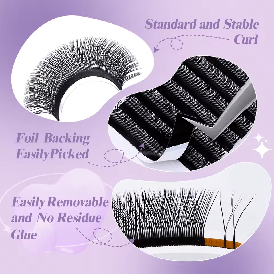 WENDY 2D YY Shape C/D Curl Eya - огляд і ціна Eyelash Extension For Asian Eyes