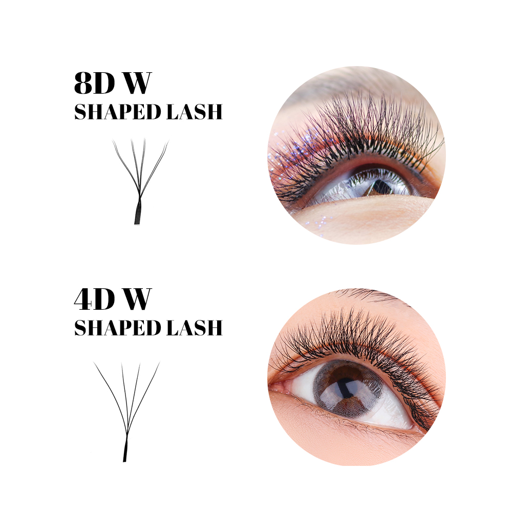 FADVAN W Shape Double Layer Ey - огляд і ціна Eyelash Extension For Asian Eyes