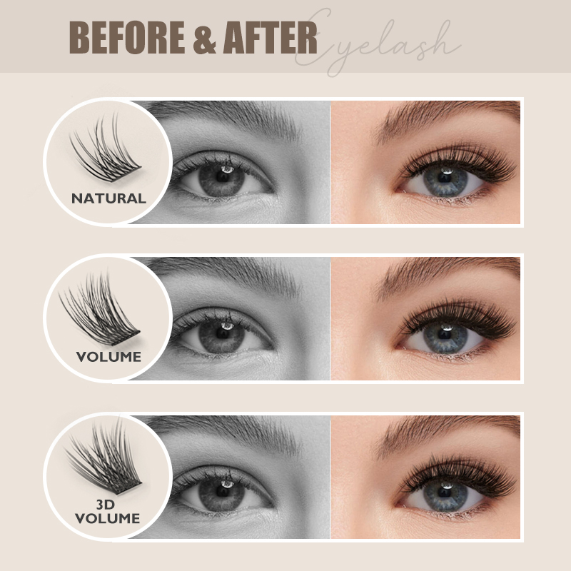 EASITENSION DIY Cluster Lashes - огляд і ціна Eyelash Extension Russian Volume