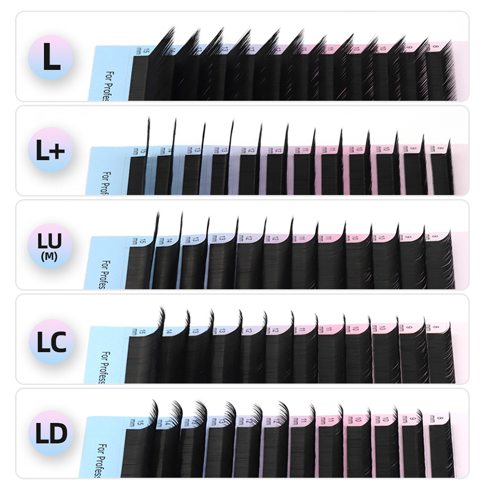 RUJADE L L+ LC LD LU(M) Curl I - огляд і ціна Eyelash Extension Russian Volume
