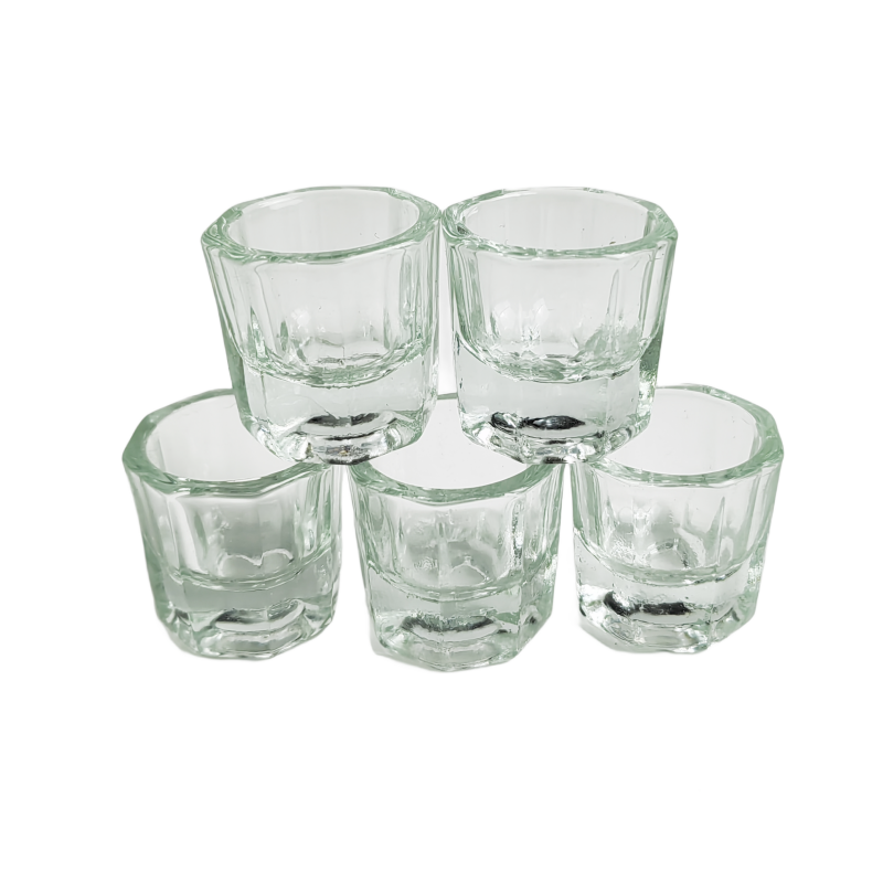 5pcs Glass Dappen Dish For Nai - огляд і ціна Eyelash Extension Or Lash Lift