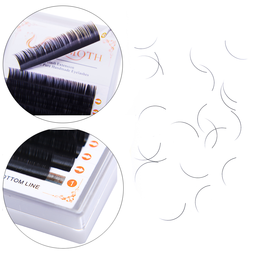 DOSMOTH 10 boxes 16rows 7-16mm - огляд і ціна Eyelash Extension For Asian Eyes