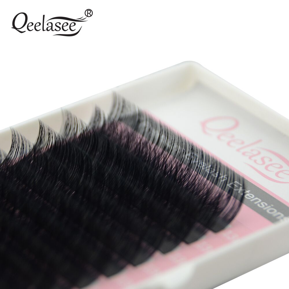 Qeelasee Faux Mink Individual  - огляд і ціна Eyelash Extension For Asian Eyes