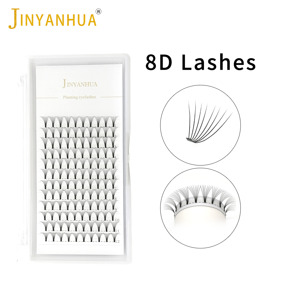 JINYANHUA 8D Fans Eyelash Exte - огляд і ціна Eyelash Extension Russian Volume
