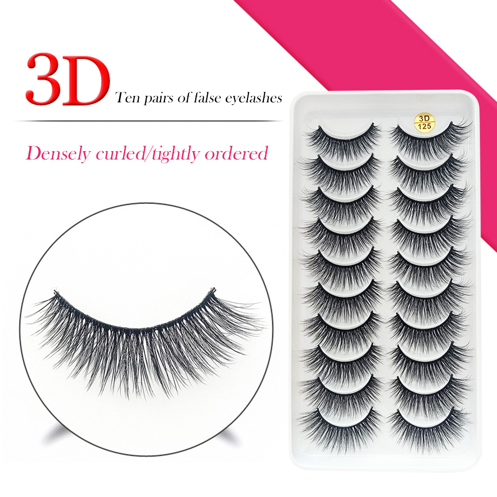 10 Pairs 3D Fluffy False Eyela - огляд і ціна Eyelash Extension Look