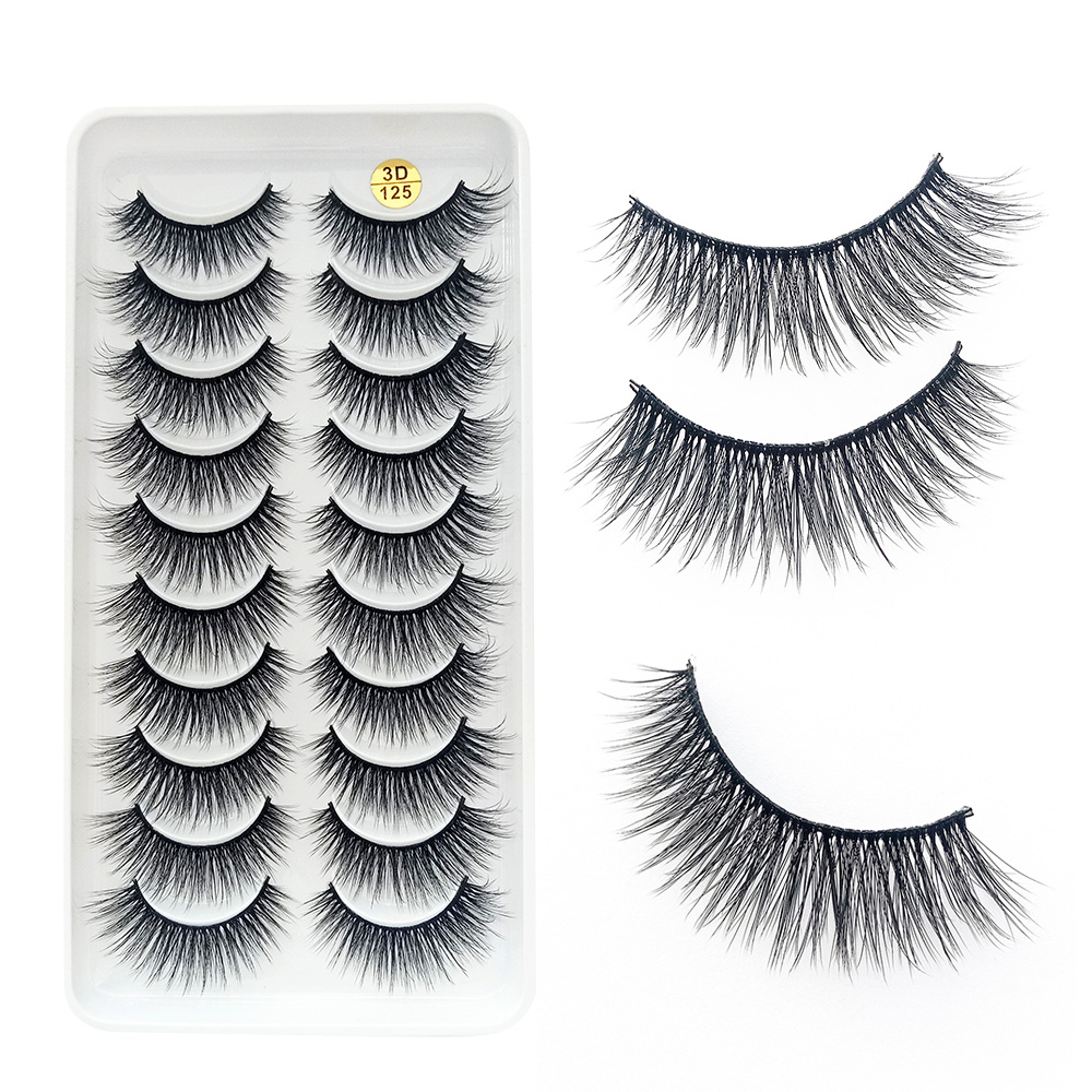 10 Pairs 3D Fluffy False Eyela - огляд і ціна Eyelash Extension Look