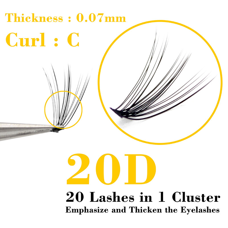 Kimcci 60 Bundles Mink Eyelash - огляд і ціна Eyelash Extension Russian Volume